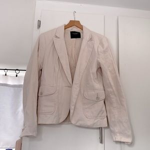 Sanctuary cream collar single button jacket